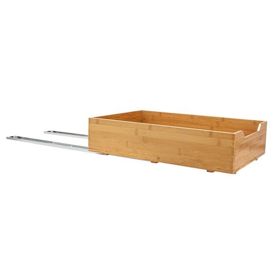 Household Essentials Glidez Bamboo & Steel Slide-Out Storage Organizer